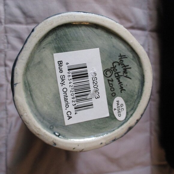 2000 Blue Sky Corp Heather Goldminc Flower with Bees Votive Tea Light Wax Melter - Picture 2 of 4